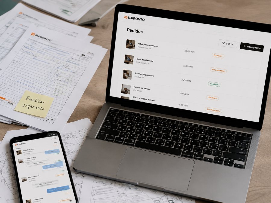 Pedidos técnicos dispersos em múltiplos contactos